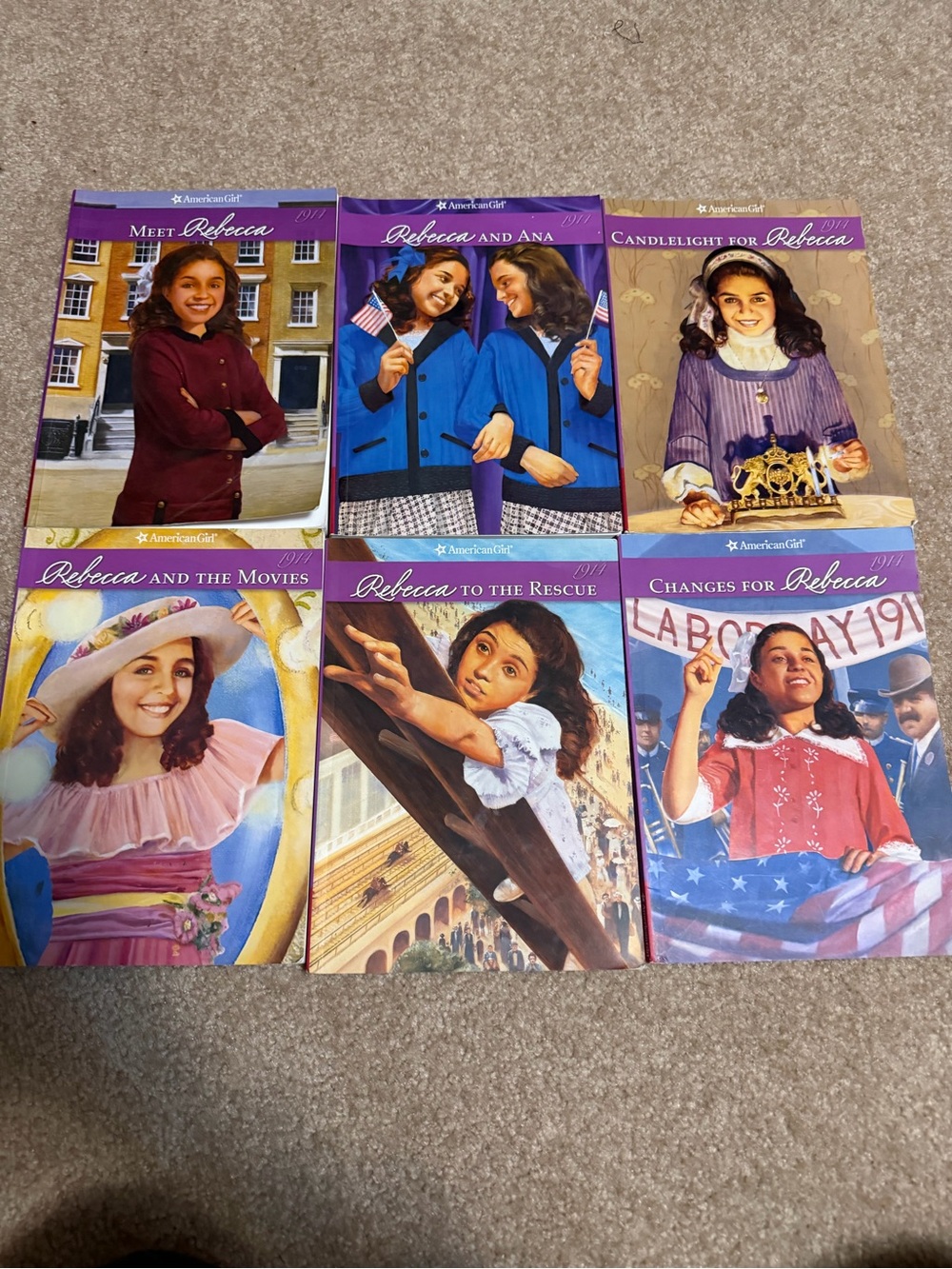 Lot of 6 American Girl Rebecca Books - Complete set 1-6